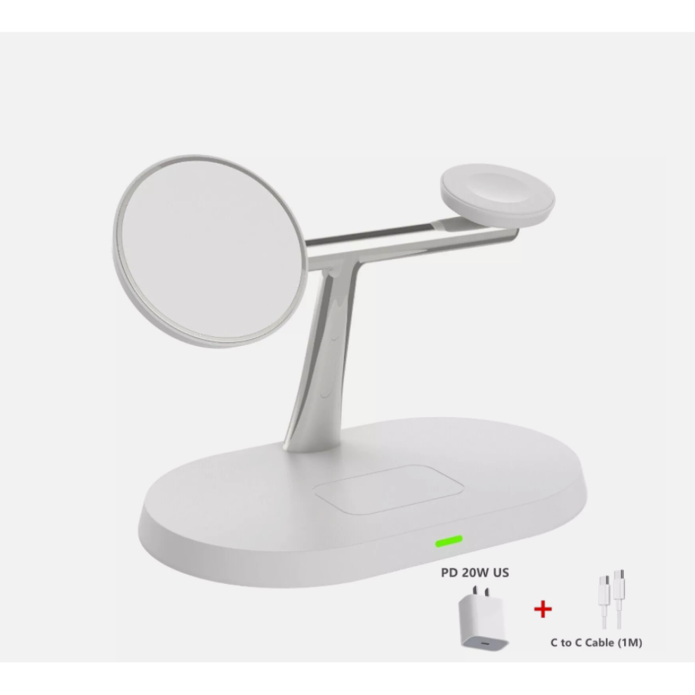 Magsafe Wireless Charging Station, Elegant & Secure For Multiple Apple Devices, Sleek Metal Design, Fast Charging Wide Compatible 9176269742188