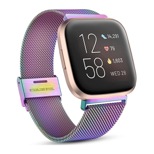 Ανταλλακτικά λουράκια για Fitbit Versa, Αναπνεύσιμο ρυθμιζόμενο βραχιόλι από