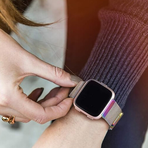 Πολυτελές ανταλλακτικό λουράκι Fitbit, επιλογές πολλαπλών χρωμάτων με αναπνεύσιμο 1