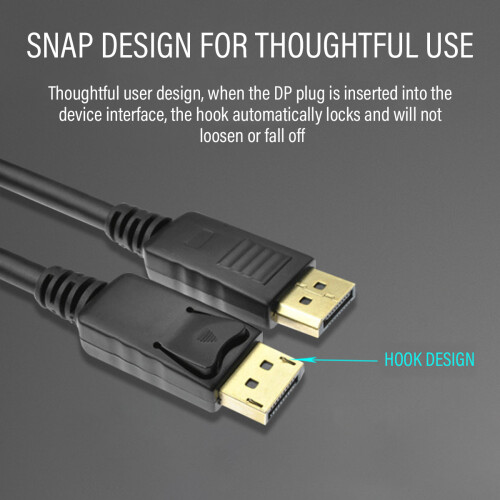 Καλώδιο Displayport σε Displayport, υποστηρίζει μη συμπιεσμένο ψηφιακό ήχο για ήχο υψηλής 2
