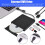 External Blu Ray Drive, Portable Blu Ray Player with USB 3.0 Type-C Interface, Multifunction Blu Ray Drive Compatible with Laptop MacBook Pro 4