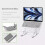 Supporto per notebook da scrivania, supporto per laptop con ventilazione e raffreddamento, robusto e protettivo, design pieghevole, supporto 8
