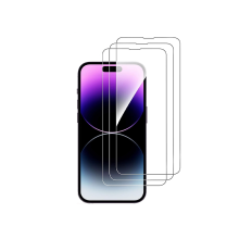 Ochranná fólie na displej pro iPhone 14, HD čiré tvrzené sklo s tvrdostí 9H a antireflexním povrchem, snadná aplikace a návod k instalaci,