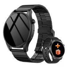 Uppgradering av smartklockarmband, ersättningsarmband i rostfritt stål med design utan mellanrum, hållbart magnetiskt spänne för säker