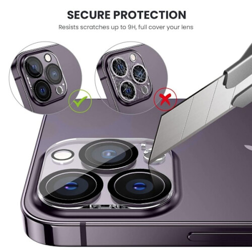 Προστατευτικό φακού κάμερας για iPhone15Pro, κάλυμμα από σκληρυμένο γυαλί κατά των 2