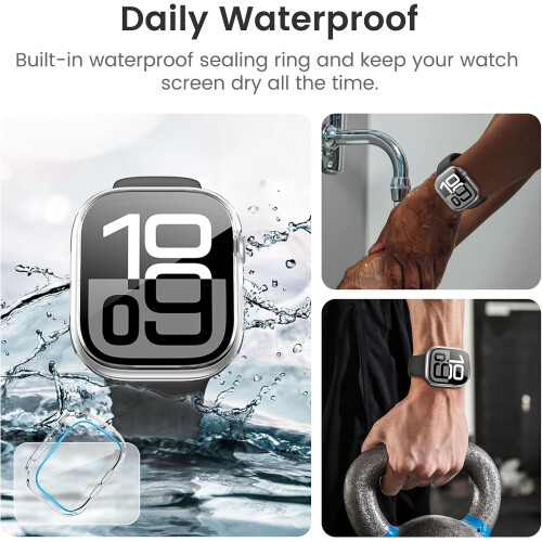 Θήκη ρολογιού για Apple Watch Series10, Πλήρης προστασία από σκληρό προφυλακτήρα 1