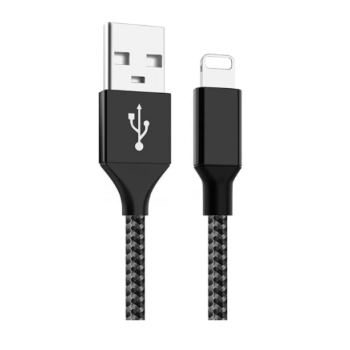 Lightning Cable For iPhone, Durability Focused Charger Cord With Nylon Braided Construction And Fast Charging Support, High Speed Data Sync For iPhone