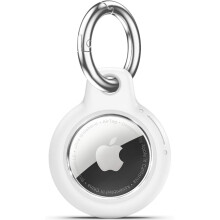 Silikon Airtag-holder med nøkkelring, fallsikkert Airtag-etui med vri- og låsedesign, beskyttelsesdeksel for Apple Air Tag-tilbehør, støtsikker