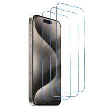 Ochranné tvrzené sklo pro iPhone 16Pro Max, snadná instalace, bez bublin a s technologií proti poškrábání, ultra čiré sklo pro H