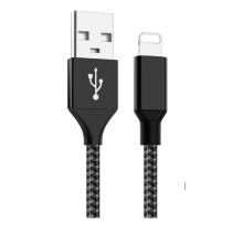 Prémiový nabíjecí kabel Lightning pro iPhone, MFi certifikovaný nylonový opletený kabel se zesíleným konektorem a chytrým čipem, rychlé