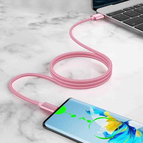 Καλώδιο USB A σε USB C για γρήγορη φόρτιση, καλώδιο γρήγορης φόρτισης από πλεγμένο 2