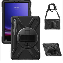 Verstelbare schouderriemhoes voor Samsung Galaxy Tab 10.9 inch, draagbaar ontwerp, robuuste tablethoes met stevige bescherming en schokbestendigheid
