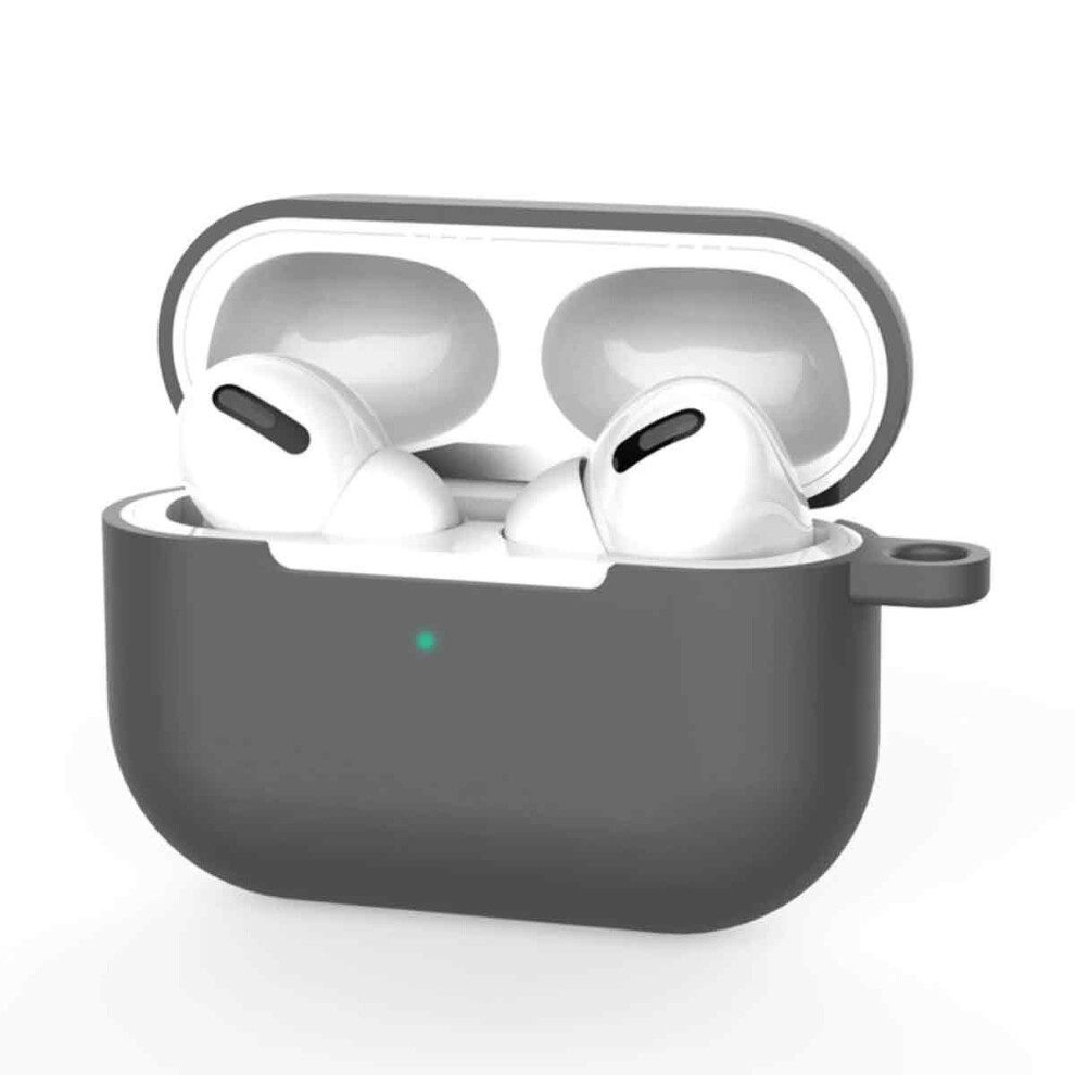 Carabiner Included Airpods Case With Wireless Charging Support, Silicone Case Cover With Military Grade Drop Protection, Scratch Resistant Transparent 9012494555929