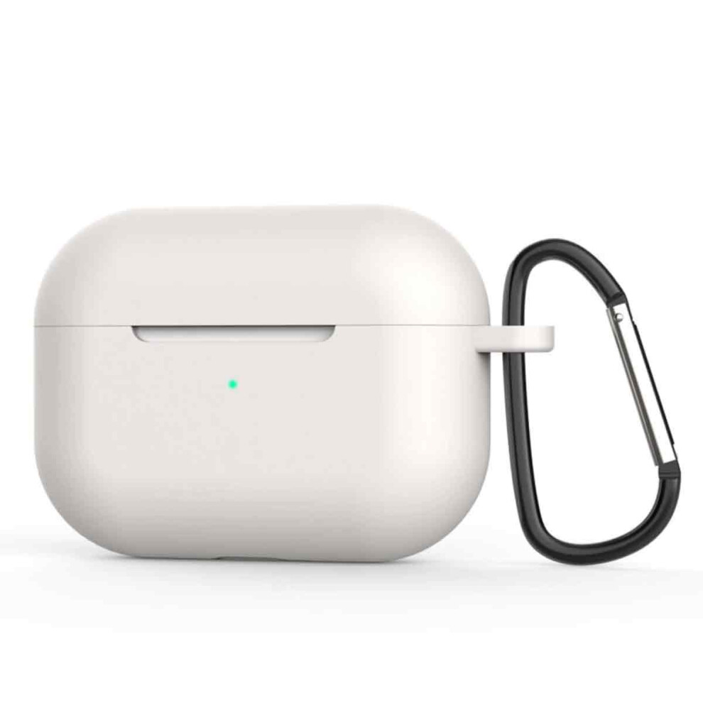 Carabiner Included Airpods Case With Wireless Charging Support, Silicone Case Cover With Military Grade Drop Protection, Scratch Resistant Transparent 9012494555875