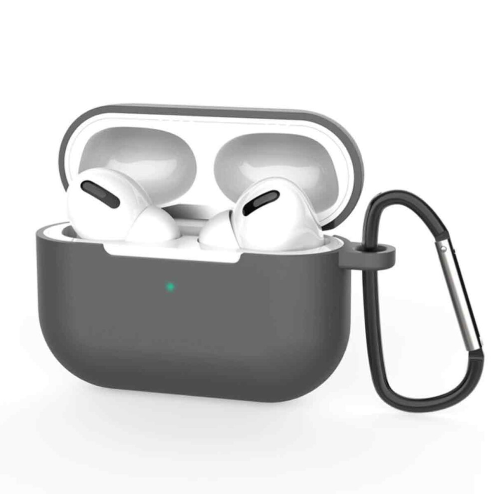 Carabiner Included Airpods Case With Wireless Charging Support, Silicone Case Cover With Military Grade Drop Protection, Scratch Resistant Transparent 9012494555943