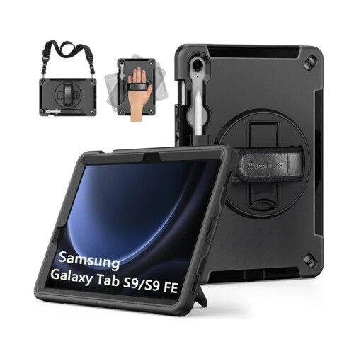 Capa com alça de ombro ajustável para Samsung Galaxy Tab 10.9 polegadas, design portátil, capa resistente para tablet com proteção robusta de 1