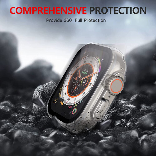 Θήκη Apple Watch για Ultra2 49mm, Λεπτή και ελαφριά προστατευτική θήκη με προστατευτικό 2