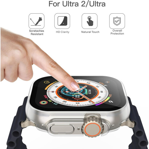 Εξαιρετικά λεπτό προστατευτικό Apple Watch για μοντέλο 49mm, ενσωματωμένη θήκη από 1