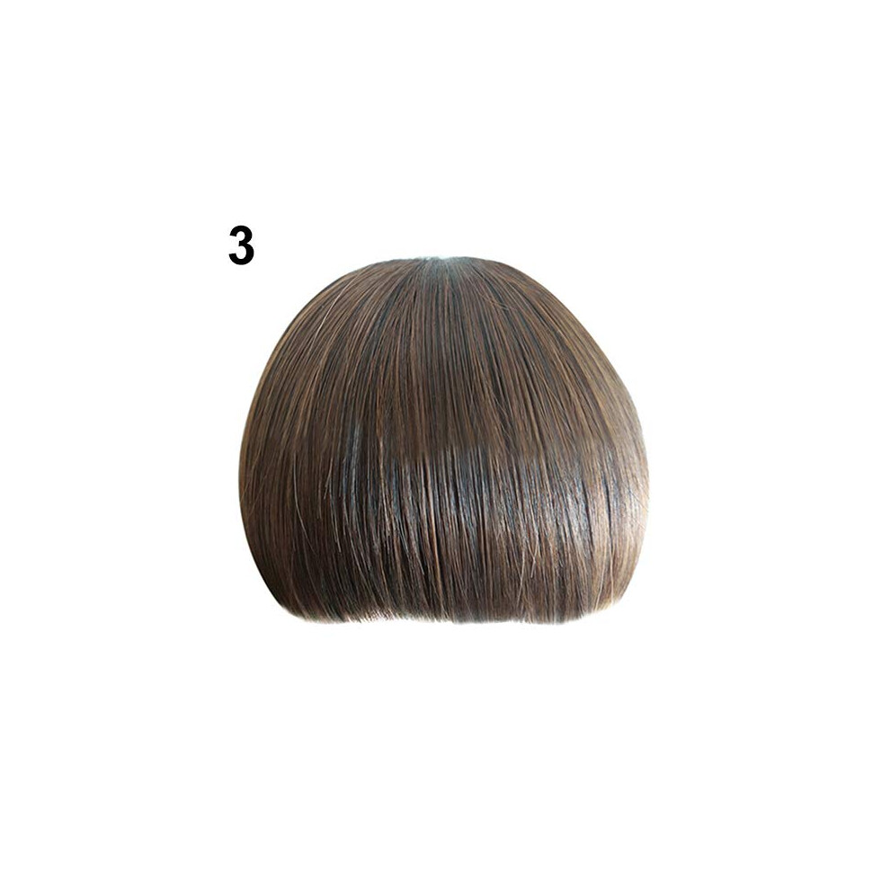 Unisex Clip On Bangs Hair Extensions With Straight Fringe For Instant Style Change And Natural Blend