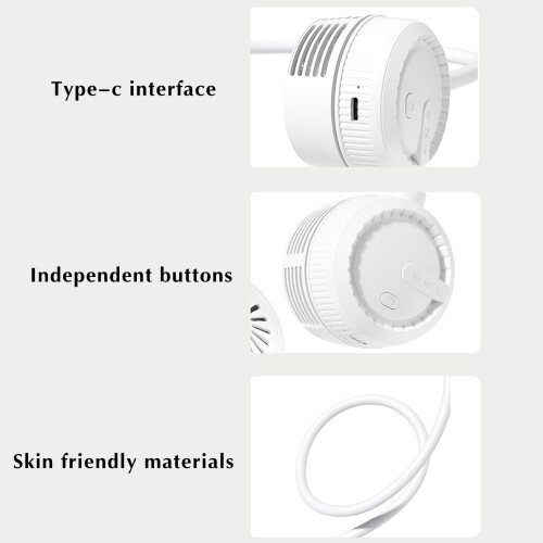 Μικρός ανεμιστήρας Ozmmyan USB με κρεμαστό λαιμό, βολικός και χαλαρός μίνι 2
