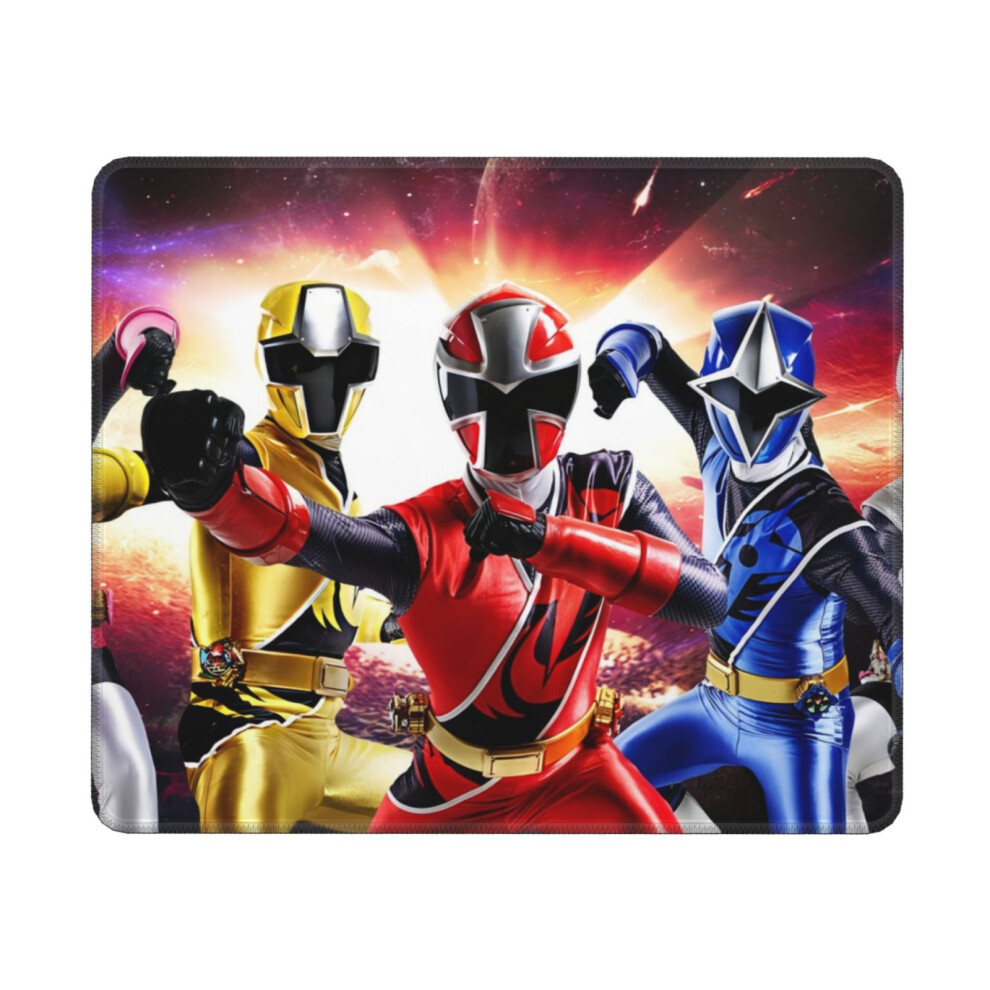 Power Rangers Mouse Pad 10X12 Inch With Stitched Edge, Non-Slip Rubber Base, Washable Lycra Cloth, Compatible With Computers And Laptops Green 9773935749245