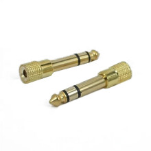 2 Stück 6,5-mm-Klinkenstecker auf 3,5-mm-Klinkenbuchse Audioadapter für Mikrofon