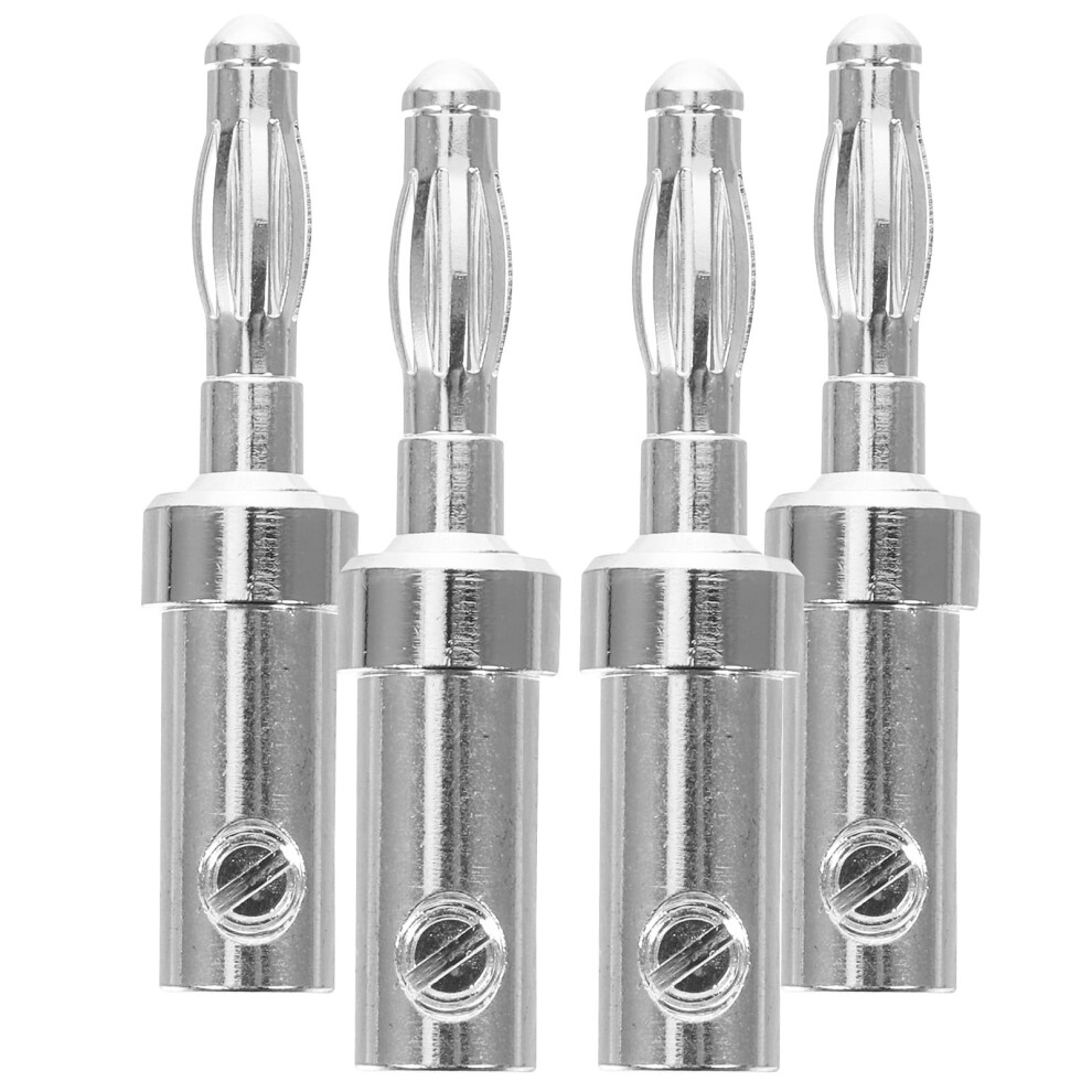 4Pcs Banana Plug Connector For Amplifier Sound System 4Mm Banana Audio Plug 9773935749382