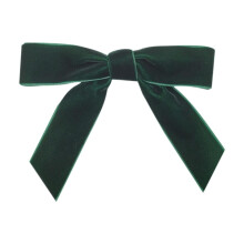 12 stuks fluwelen kerstboomstrikken, decoratieve strikken voor de kerstboom, voor kerstversiering thuis en feestjes (groen)