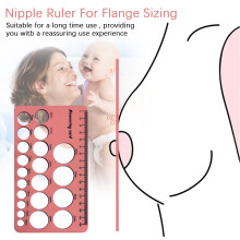 Nipple Ruler for Flange Sizing, Silicone Breast Pump Sizing Tool, Compatible with All Major Brands