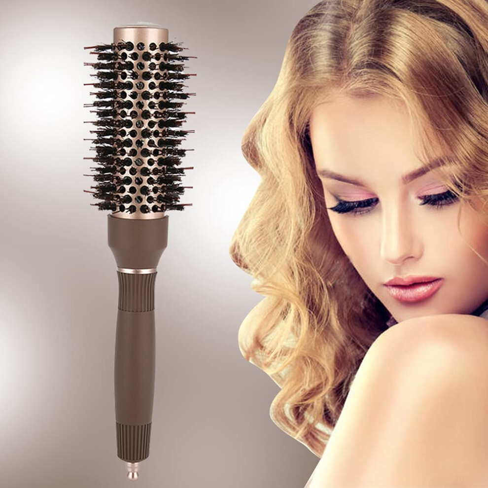Round Barrel Ceramic Hair Brush 32mm AntiStatic Ionic Blow Drying Salon Styling Brush