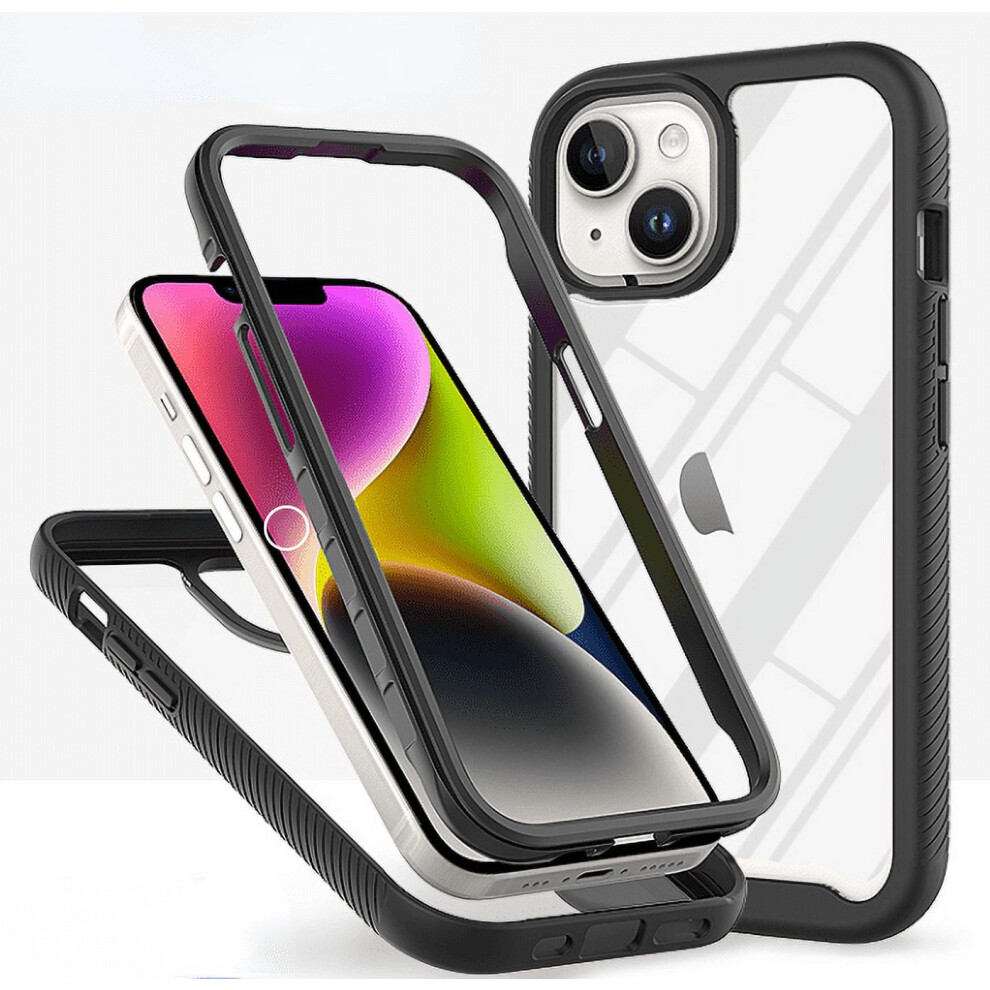 Compatible With Iphone 14Pro Max, Frosted Shockproof Military-Grade Pc+Tpu Magnetic Protective Case, Drop Protection (Black) Black 9773935836068