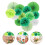 Διακοσμήσεις Γάμου Mizh14pcs Χάρτινες Βεντάλιες Pom Pom Λουλούδια Κρεμαστά Στολίδια 3