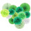Διακοσμήσεις Γάμου Mizh14pcs Χάρτινες Βεντάλιες Pom Pom Λουλούδια Κρεμαστά Στολίδια 1