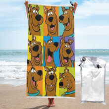 Scooby-Doo-Motiv, schnelltrocknendes Badetuch, Mikrofaser-Schwimm- und Strandtuch für den täglichen Gebrauch, 80 x 160 cm