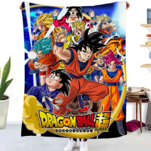 Dragon Ball -kuvioinen anime-peitto, pehmeä flanellifleece-vuodepeitto, sohva, toimisto, piknik, matka, kevyt hoitopeitto, väri 19, 70*80
