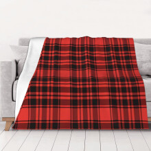Manta navideña de forro polar a cuadros, súper suave y acogedora, para hombres, mujeres, ancianos y niños. Características: súper suave, 50" x