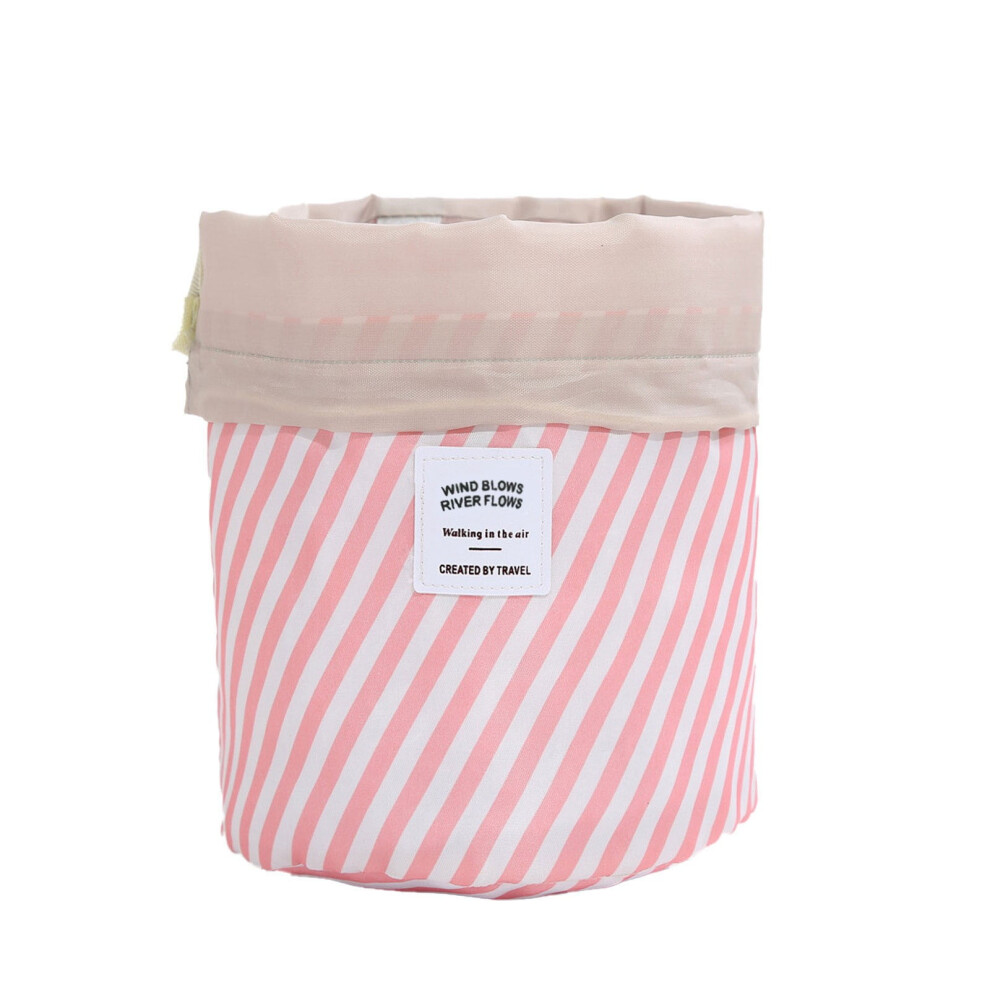 Yakbaofuo Home Textile Storage Cloth Travel Cosmetic Organizer Colour Cylinder Drawstring Cosmetic Bag
