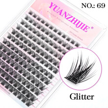 DEKAXID MASSCAKU12Rows DIY wimperclusters30D40D Kunstwimpers Hittebestendige Voorgevormde Wimperbundels Individuele Natuurlijke Gesegmenteerde