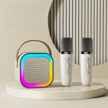 Bluetooth Speaker Microphone All-in-One for Outdoor Live Streaming and Home Karaoke with Microphone