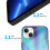 Capa para celular com estampa de pinguins sob a aurora boreal, compatível com iPhone 14, capa de TPU para celular com câmera dupla. 6