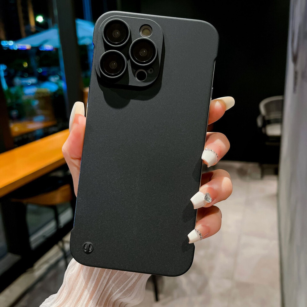 Phone Case Frosted Borderless For Compatible With Apple 14 Compatible With Iphone13 With Its Own Lens Film Skin Feel Anti-Fingerprint Protective 9773935953789