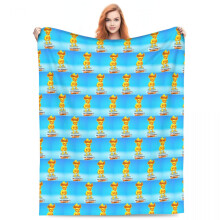 Coperta anime Stumble Guys, morbida coperta in flanella per pisolini per adolescenti, leggera, 101x76 cm - Adatta per casa, ufficio e viaggi