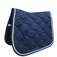 Breathable Dressage Horse Saddle Pad with Thickened Cotton, NonSlip Fit, Blue Equestrian Use