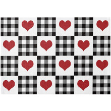 4pcs Vintage Placemat Printed Table Cloth Dining Table Mat Bowls Drinks Pots Coaster Valentine's Day Christmas Table Decor