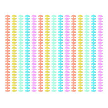 50PCS Plastic Spiral Binding Coils, 1/2 inch Diameter 30 Ring Spirals,Christmas Gifts for Students and Coworkers