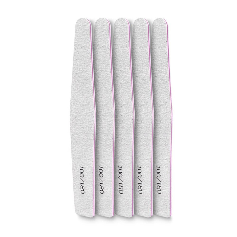 Nail Buffer Block Set for Smooth Nail Surface and Improved Gel Adhesion, 5pcs Colored Double Sided