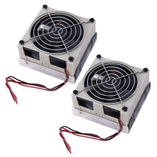 2X DIY Thermoelectric Cooler Cooling System Semiconductor Refrigeration System Kit Heatsink Peltier Cooler for 10L Water