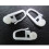 100pc Black Curtain Hooks for Track and Rail Runner 5
