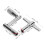 2Pcs Silver Metal Drum Keys Z & T Shape Universal Turning Tools 8