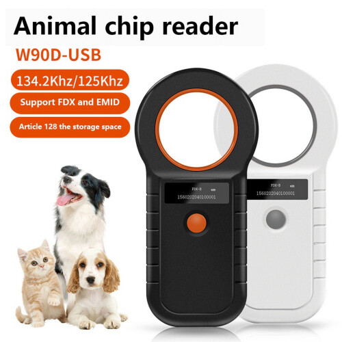 Animal Tag Reader USB 134.2K Dual Frequency Pet Chip Reader Animal Chip Reader Black 2